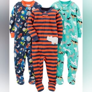 Carter's Space and Stripes One Piece Footies